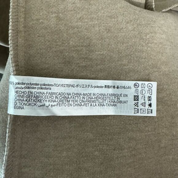 Zara S Long Vest Beige Tan Overcoat Neutral Contemporary Minimalist Clean Girl - Picture 9 of 11